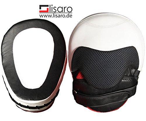 'Professional Cowhide Leather Focus Pads/Boxing Boxpads Hook Jab Pads Kick Boxing Strike Shield Punch Bag Kick Pad Martial Arts Sparring Mitts