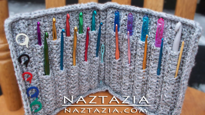 HOW to CROCHET HOOK CASE HOLDER - DIY Tutorial Storage for Hooks by Naztazia by naztazia (6 years ago)