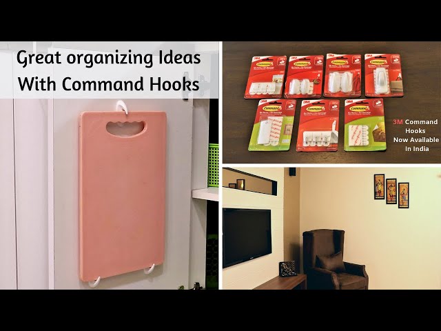 Great Organizing Ideas With Command Hooks | 3M Command Hooks Hacks & Uses Hello Friends, This video is about different uses and hacks of 3M command ...
