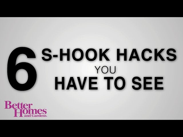 Create hanging organization while saving on storage space with our creative uses for S hooks