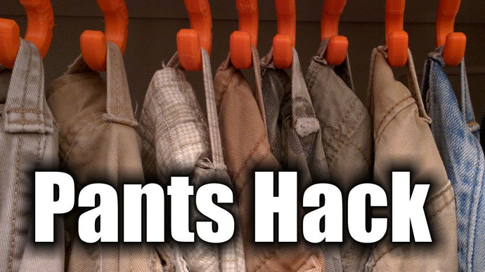 This is a cool trick of how to hang up your pants