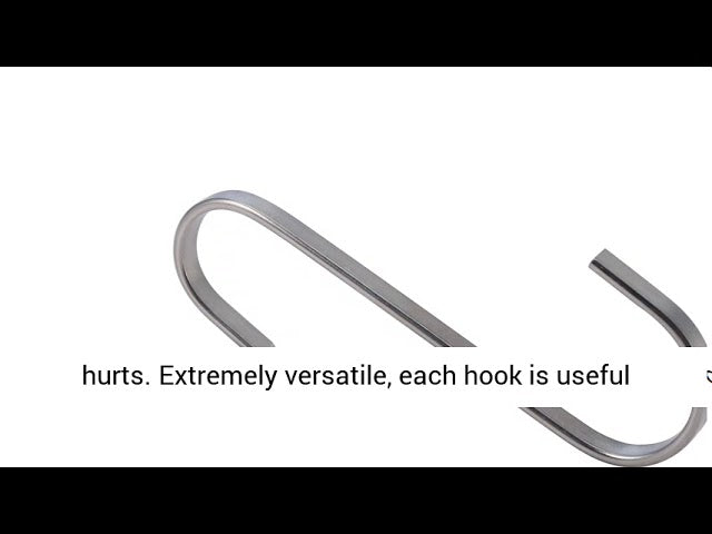 Flat Hanging Hooks - Pot Racks S Hook 10 Pack Set - Hang by Pro Chef Kitchen Tools (2 years ago)