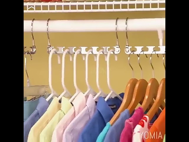 Feature: Use both hooks to hang clothes horizontally