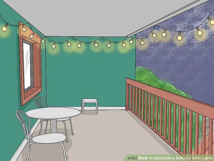 How to Decorate a Balcony with Light
