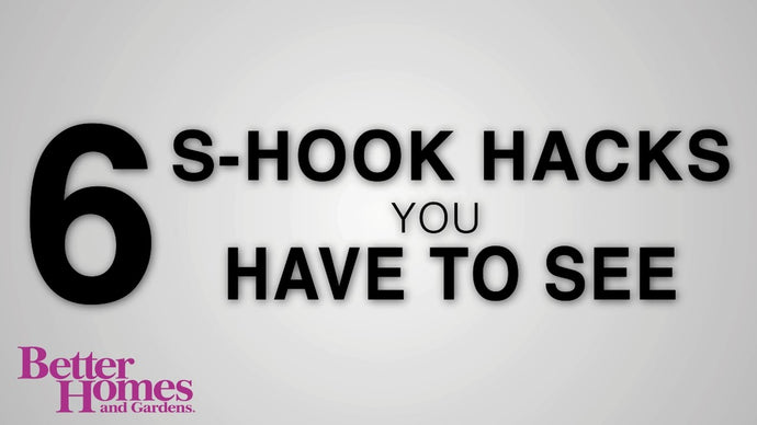 Create hanging organization while saving on storage space with our creative uses for S hooks