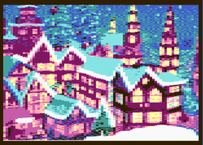 Atari 800 Winter Solstice Celebration Demo 2022