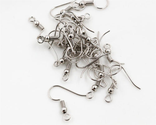 100pcs/lot 20x17mm DIY Earring Findings Earrings Clasps Hooks Fittings DIY Jewelry Making Accessories Iron Hook Earwire Jewelry