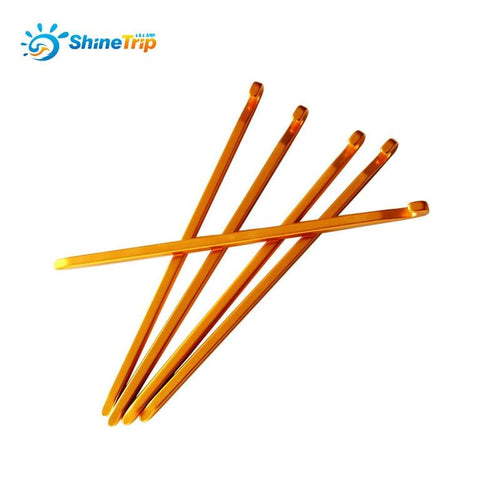10pcs Shinetrip 7001 Aviation aluminum alloy tent pegs Ultralight Square nail Stakes Hook Pin Nails Camping Accessories 16cm