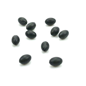 10pcs/pack 0.5g carp fishing Enlarged bore 8mm tungsten oval beads lead core beads hook link sinker weight hair rigs pop ups