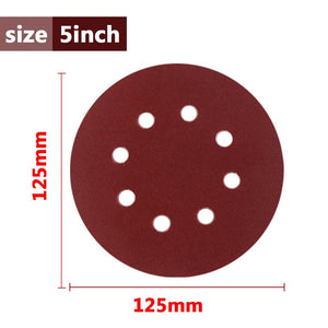 125Mm Abrasive Sand Paper 10Pcs Hook & Loop Sanding Paper Disc Power Tools Accessories Grits