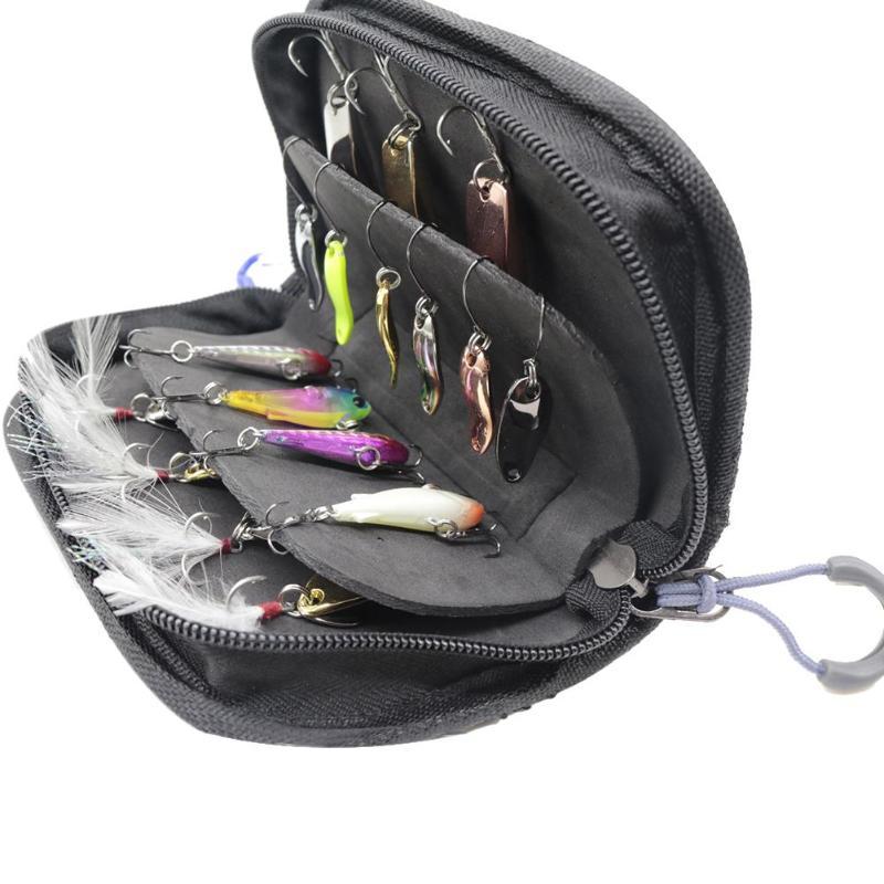15*10*4CM Fishing Bag Nylon Multifunctional Outdoor Waist Shoulder Bags Fishing Reel Lure Storage Bag Fishing Tackle