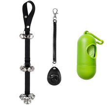 3 Pcs/lot Pet Training Tool Set for Dogs One Doorbells One Clicker and One Dog Waste Bag Dog Supplies