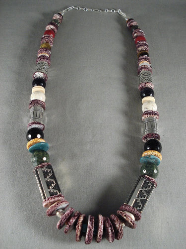 202 Gram Absolutely Fabulous Up And Coming Singer Artist Native American Jewelry Silver Necklace