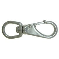 1 Pack Steel Lobster Claw Carabiner Swivel Clasp, 6.48cm, 304 Stainless Steel Carabiner Lobster Claw Swivel Key Ring Chain Split Ring Belt Loops Hook Link Clip Snap With Auto Close Spring Gate, Stainless Steel Lobster Clasp, BRAND NEW