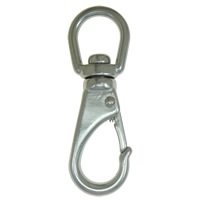 25 Pack Steel Lobster Claw Carabiner Swivel Clasp, 6.48cm, 304 Stainless Steel Lobster Claw Carabiner Swivel With Auto Close Spring Gate, Key Ring Keychain Split Rings Belt Loops Hook Link Snap Clip Connector SS, BRAND NEW