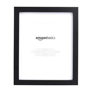 AmazonBasics 8" x 10" Photo Picture Frame with 5" x 7" Mat - Black, 2-Pack