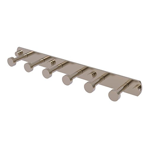 Allied Brass FR-20-6-PEW Fresno Collection 6 Position Tie and Belt Rack, Antique Pewter