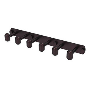 Allied Brass TA-20-6-ABZ Tango Collection 6 Position Tie and Belt Rack, Antique Bronze
