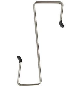 HomyDelight Over The Door or Cubicle Storage Hook 1.5 lbs 0.38" 6.5" 5" Satin Nickel