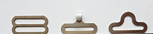 100 Sets Bow Tie Clip Hardware Cravat Clips Hook Fastener for Necktie Strap