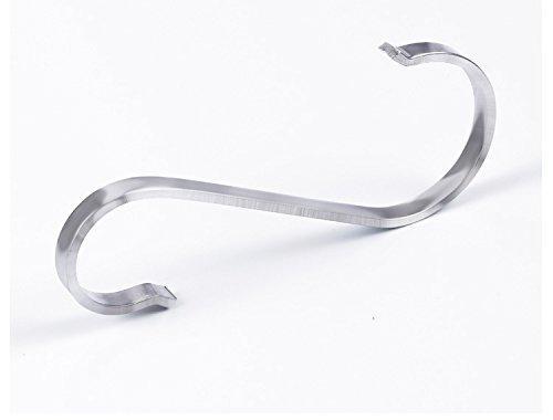 10 Pcs S Shape Stainless Steel Hooks For Kitchenware, Utensils, Clothes ,Towels, Gardening Tools,Extended Wall Mount Tool Holder