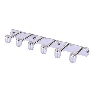 Allied Brass TA-20-6 Tango Collection 6 Position Tie and Belt Rack Decorative Hook, Polished Chrome
