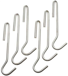 Cuisinart CRUH-6 Chef's Classic Cookware Universal Pot Rack Hooks, Brushed Stainless, Set of 6