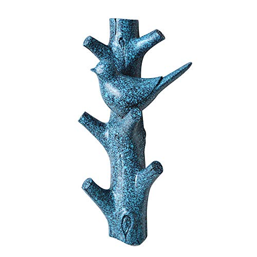 Alapaste Resin Creative Entrance Wall Hangers Key Holder Bird Branch Shape Wall Hooks for Hanging Coats, Scarves, Bags Storage Rack Home Decoration
