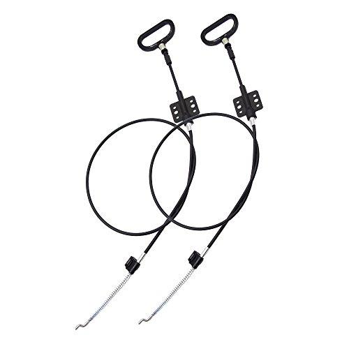 2 Pieces Recliner Release Cable Replacement D-Ring Pull Handle, Exposed Length 4.75  With S Tip