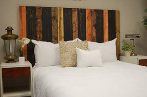 Cabin Mix Headboard Full Size, Hanger Style, Handcrafted. Mounts on Wall. Easy Installation