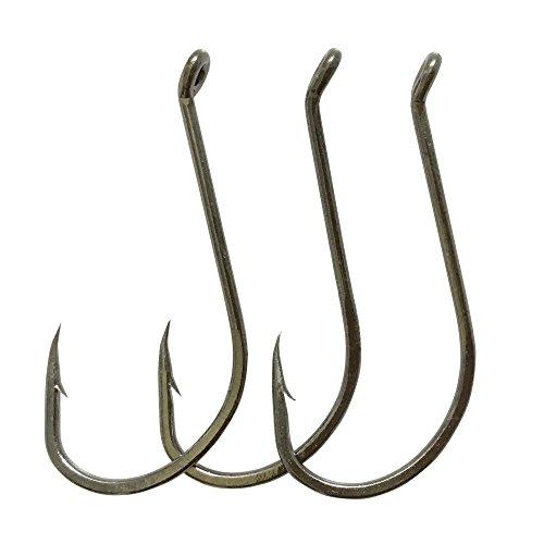 150Pcs/Lot 8299 8#-8/0# Octopus Fishing Hooks Black High-Carbon Steel Offset Fish Jig Hooks Fishing Hooks Set (1/0-150Pcs)