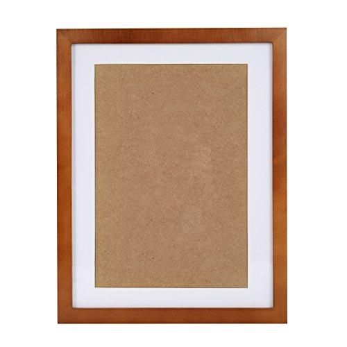 12X15 Brown Picture Frames Made To Display Picture 8X11 With Mat Or 11X14 Without Mat, Wall Mounting Material Included