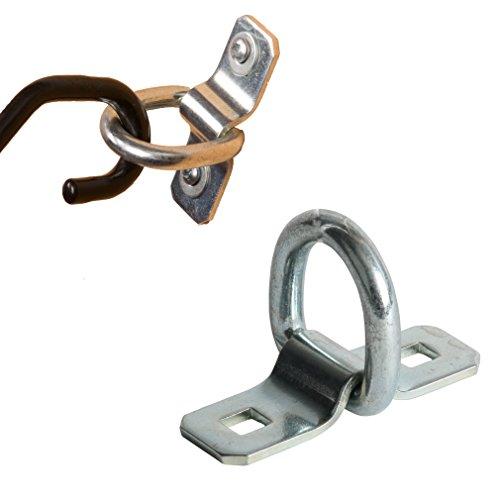 10 D-Ring Tie-Down Anchors, 3/8  Strong Steel D Rings For Loads On Rv Campers, Trucks, Trailers, Boats, Vans; Heavy Duty D Ring Tiedowns For Kayaks, Motorcycles, Deliveries, Atvs