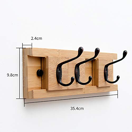 Stainless Steel And Removable Hooks And Bamboo Base Hangers, Such As Towel Hooks And Bedroom Walls As Coat Hooks,A