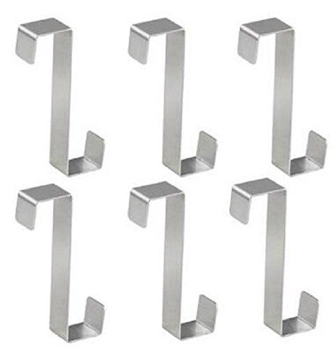 10 Pack Flat S Hooks Heavy Duty Hanging Hooks 304 Stainless Steel S Shaped Metal Kitchen Pot Pan Hangers Rack Hooks (L/Flat/10pcs)