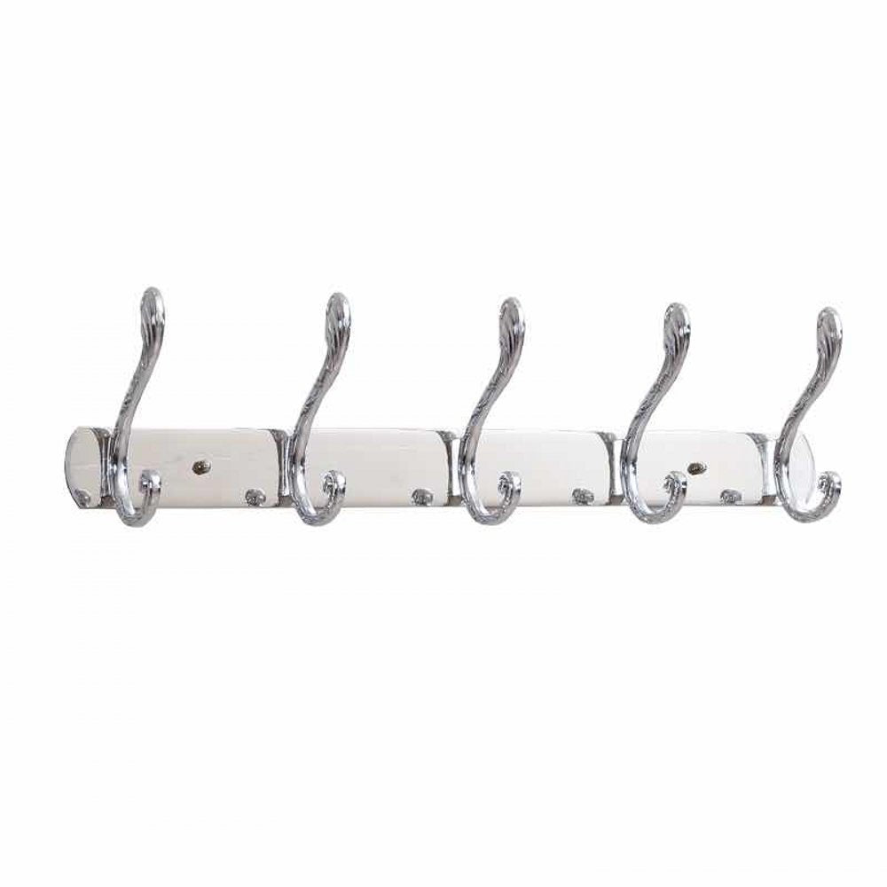 Coat Hook,Stainless Steel Hook Rail/Coat Rack Heavy Duty Wall Mounted Towel Hanger (5 Hooks)