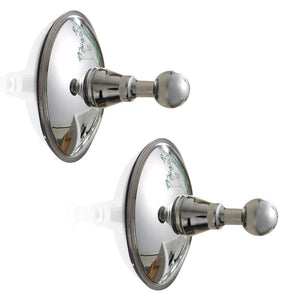 2 Pcs Bathroom Hooks - Removable Suction Cups hooks - Shower Kitchen Hooks Hanger for Loofah, Bath robe,Coat,Towel