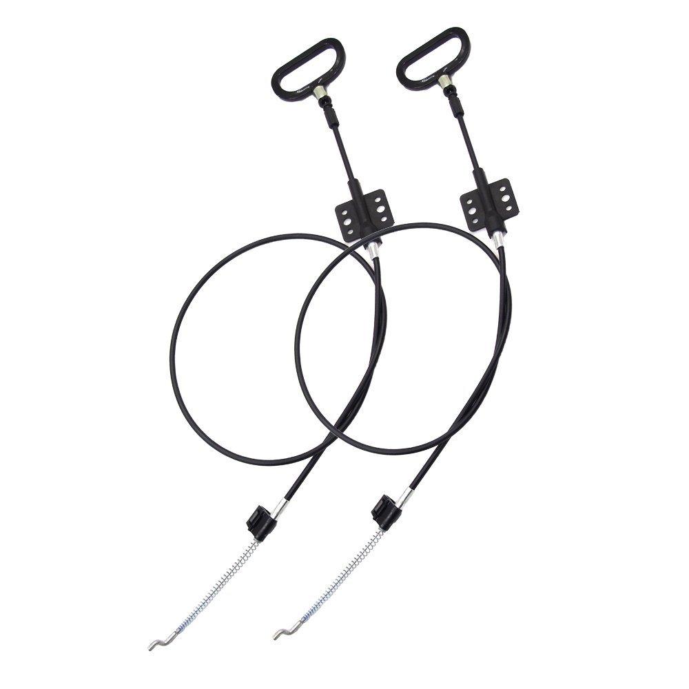2 Pieces Recliner Release Cable Replacement D-Ring Pull Handle, Exposed Length 4.75" with S Tip