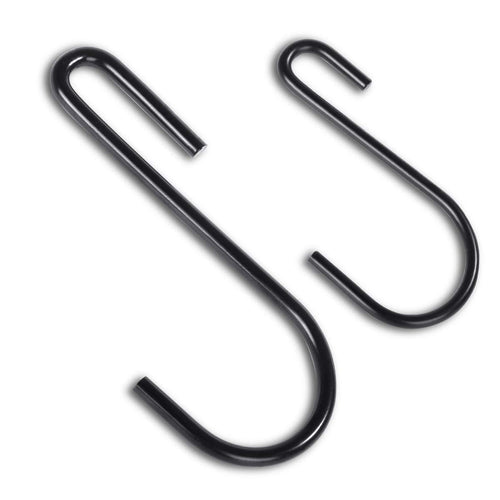 30 Pack Black Premium S Shaped Hooks Heavy Duty S Hanging Hooks Hangers M L Rustproof for Kitchen,Closet,Storage Room, Bathroom, Garage,Office,Workshop (M/20Pack,L/10Pack)
