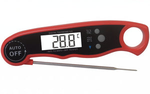 Digital Meat Thermometer with Quick Read Probe for Kitchen and BBQ Grill Cooks by Jomoris Waterproof BIG Bright Backlit LCD Screen Easy to Read 3 Second Response Superior Accuracy Battery Included