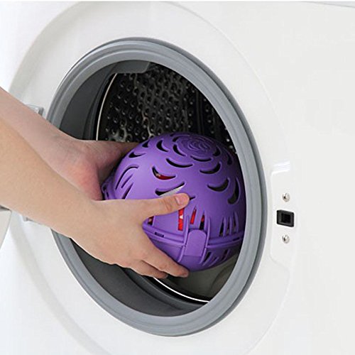 Bhbuy Bra Washing Ball Double Ball Saver Laundry Protector Care (Purple)