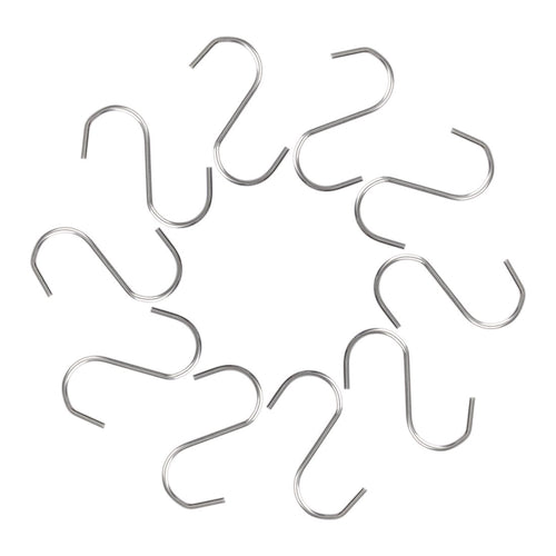 10-Pack S Shaped Hooks Stainless Steel Hanging Hooks