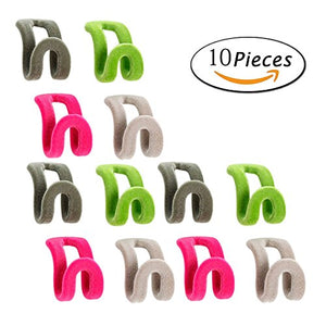 Stable Hanger Connector,NACOLA Cascading Clothes Rack Hook,10Pcs,Color Random