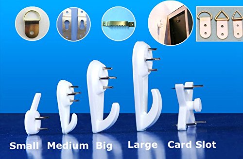 Seamless Invisible Strengthening Nail Wall Seamless Nails Photo Frame Photos of Wall Paintings Screw Hook Hardwall Picture Hangers (Card Slot(3.5*3.5cm)) Free Shipping (Pack of 10)