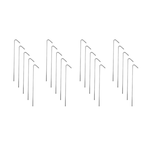 9" Galvanized Non-Rust Anchoring Tent Stakes Pegs for Outdoor Camping, Soil Patio Gardening, Canopies, Landscaping Trim (20 Pack) by Super Z Outlet
