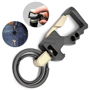 SUNTOYO Key Chain Bottle Opener with Key Rings, Heavy Duty Carabiner Car Keychain for Men Women Business Key Clip
