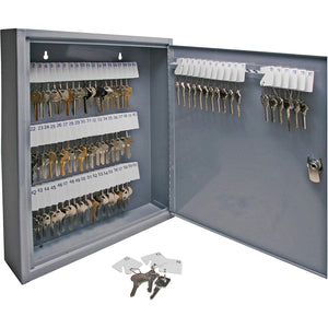 Sparco 15603 Secure Key Cabinet, Key Lock, 14"x3"x17-1/8", 80 Keys, GY