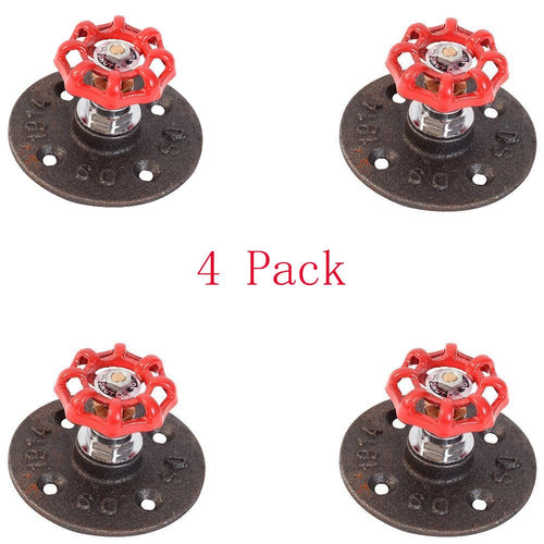 4 Pcs Industrial Pipe Coat Hook Wall Mounted Office Entryway Foyer Hallway Bathroom Towel Rack Bedroom Rail Decor DIY