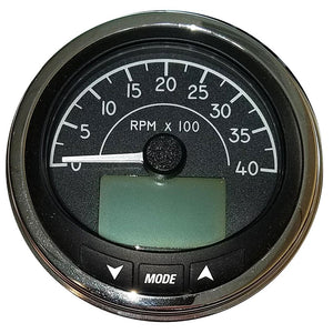 Faria 4" Tachometer (4000 RPM) J1939 Compatible w-o Pressure Port - Euro Black w-Stainless Steel Bezel
