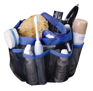 Acerich Portable Mesh Shower Caddy Tote, Quick Dry Oxford Hanging Toiletry Caddy Shower Bag as Bathroom Organizers with 8 Storage Compartments for College Dorms, Gym and Swimming